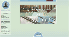 Desktop Screenshot of elsoablak.hu